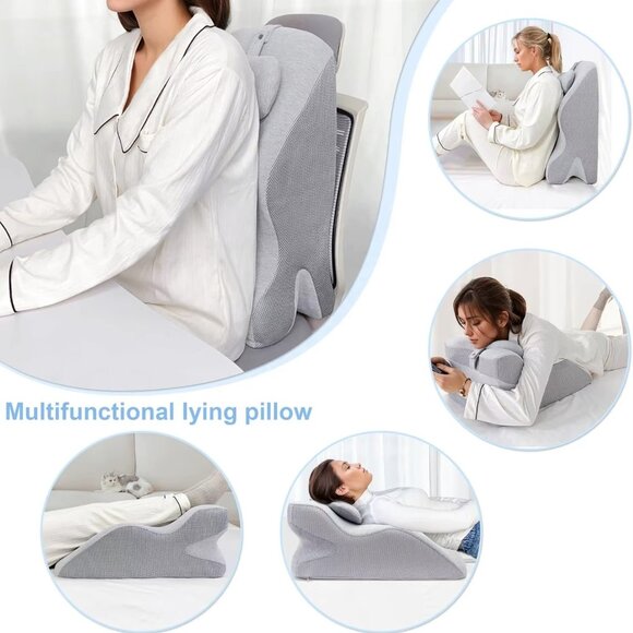 Triangle Back Cushion, Reading Pillow Backrest, Reading Wedge Pillow - Picture 14 of 16